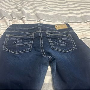 Women’s silver jeans